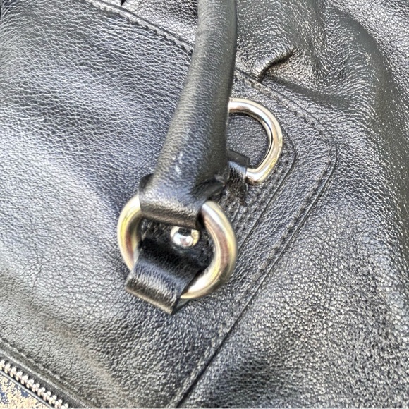 Coach Ashley Black Leather Satchel Style F15445 Purse - Picture 11 of 16